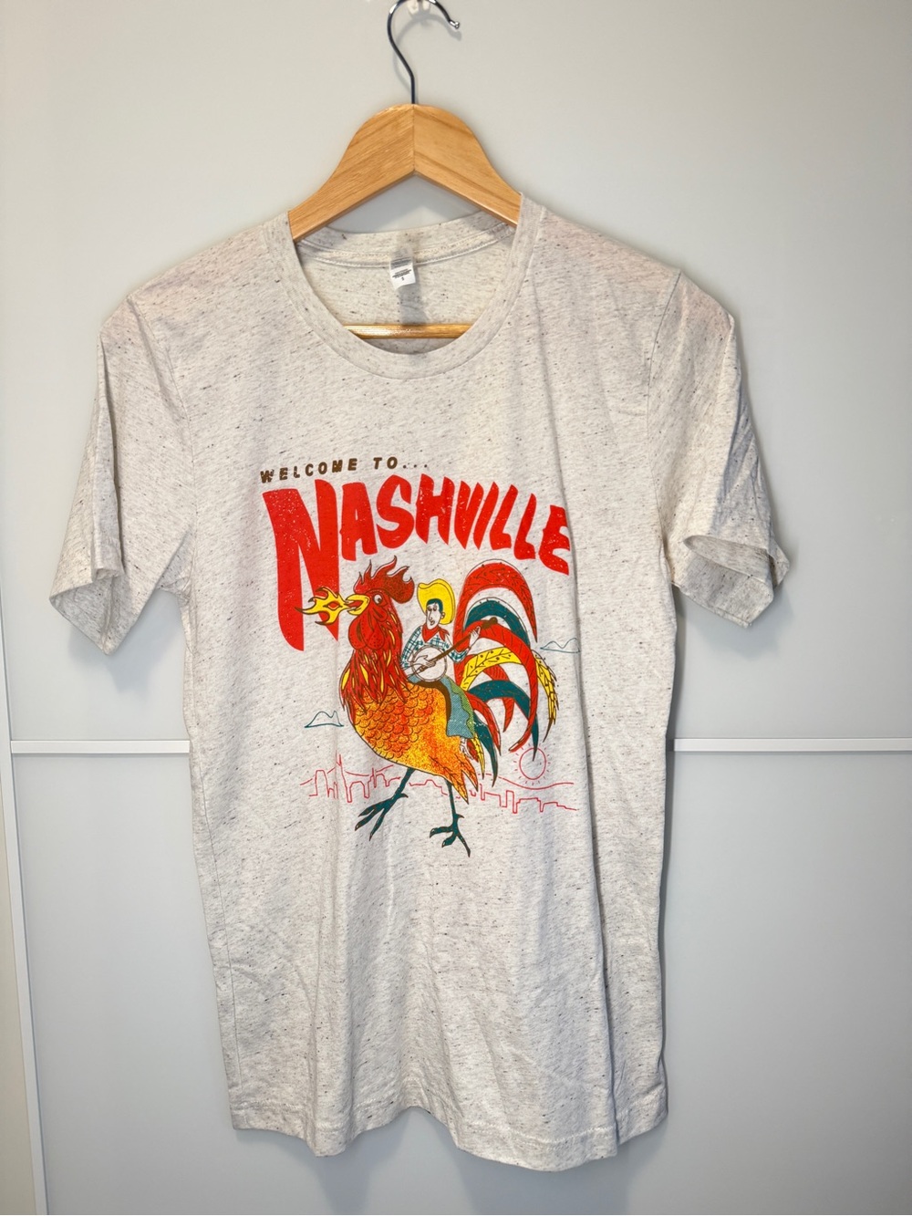 Welcome to Nashville Graphic Tee - Light Heather Gray